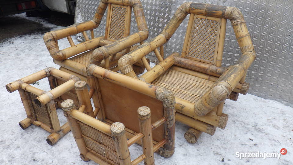 Meble Ogrodowe Tarasowe Bambusowe Bamb Pozostałe Dębica