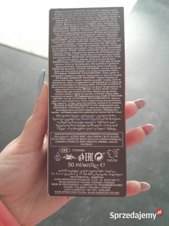 Woda perfumowana Avon Attraction Instinct For Siewierz sprzedam