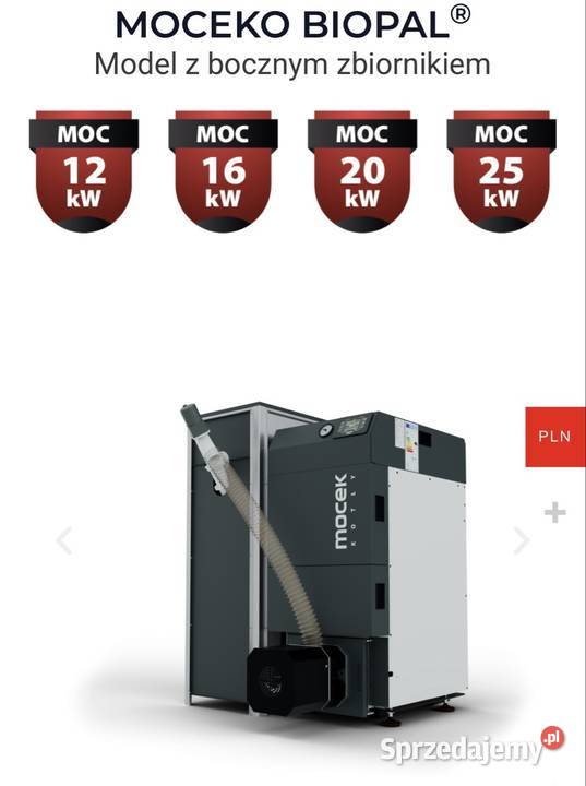 Kocioł na pellet Moceko 16kW piec na dotacje