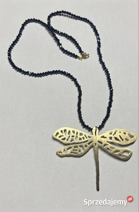 Naszyjnik mosiężna ważka kujawsko-pomorskie