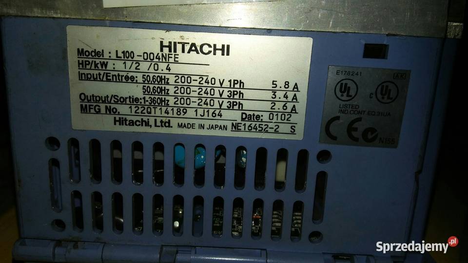 Falownik firmy HITACHI L100 Pozostałe Poznań sprzedam