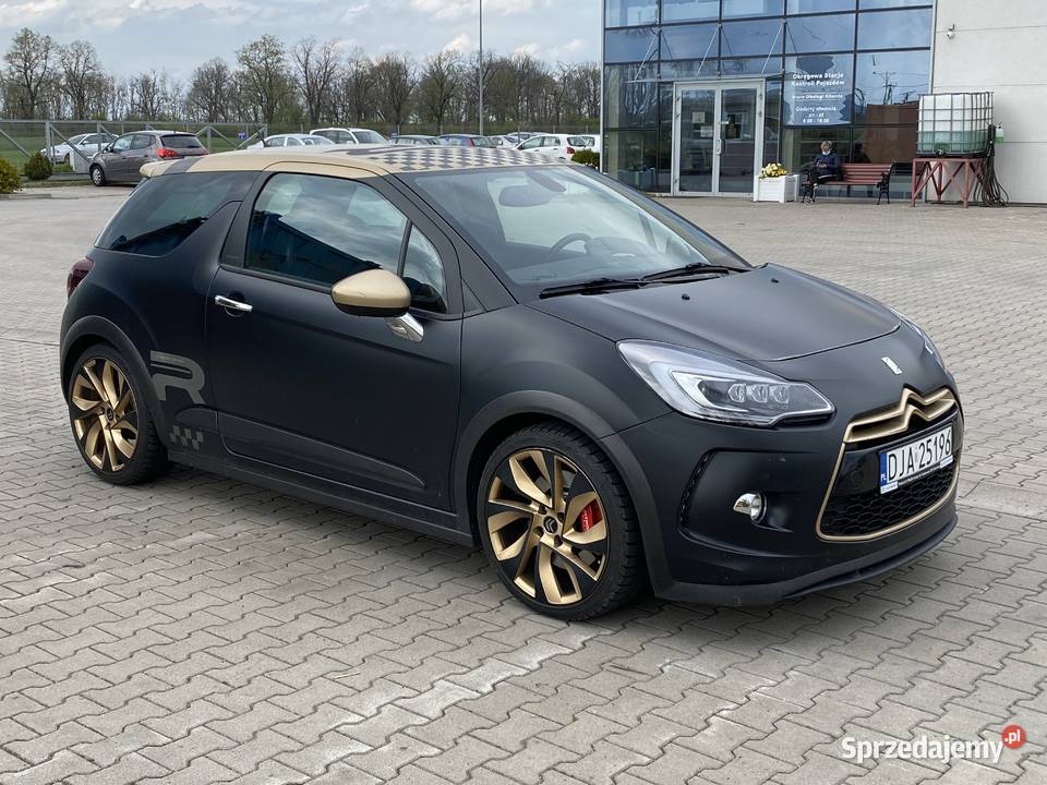 Citroen DS3 Racing złotyczarny mat carbon wielkopolskie Poznań