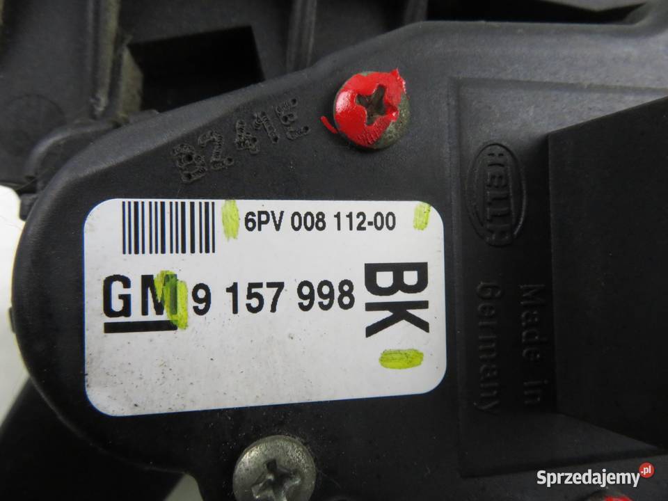POTENCJOMETR GAZU OPEL ASTRA G 17 DTI 9157998BK