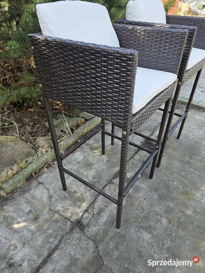 Hokery do ogrodu dwie sztuki odcienie brązu lubuskie Wschowa