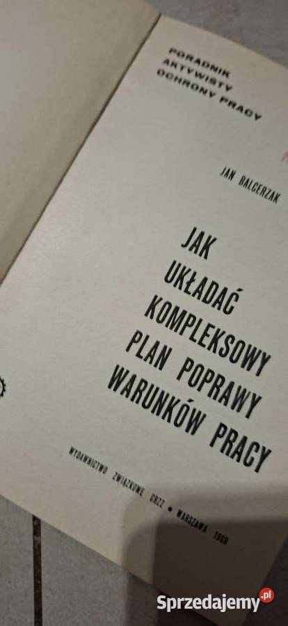 1 wydanie niezwykle rzadki poradnik BHP z 1969 Łęczyca