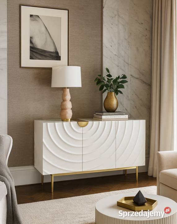 Komoda złota Primavera Glamour Premium 150x40x86 Golkowice