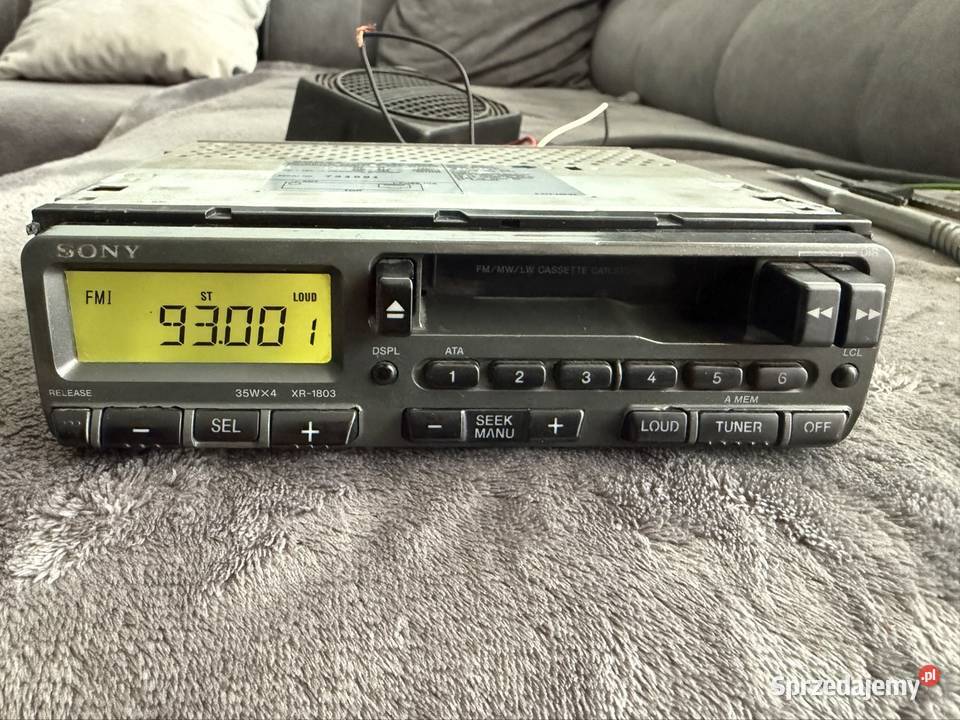 Radiodtwarzacz samochodowy na kasety SONY XR1803 Sosnowiec
