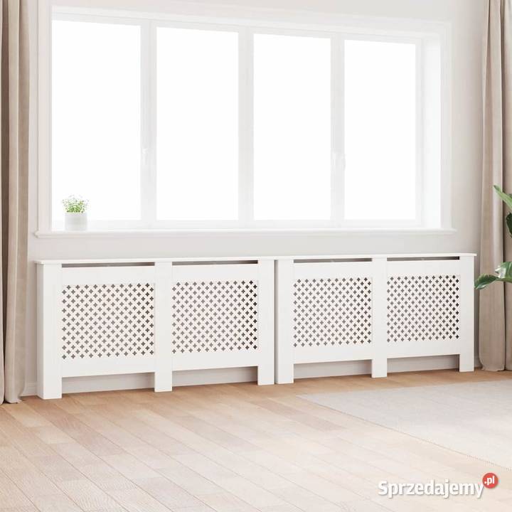 vidaXL Osłony na kaloryfer 2 białe 152x19x815 Warszawa sprzedam