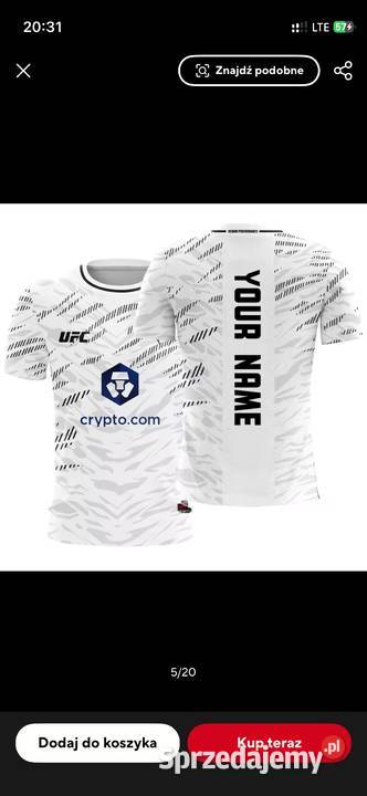 Personalizowana koszulka 20 wzorów UFC 2025 Rozmiar M Kostrzyn