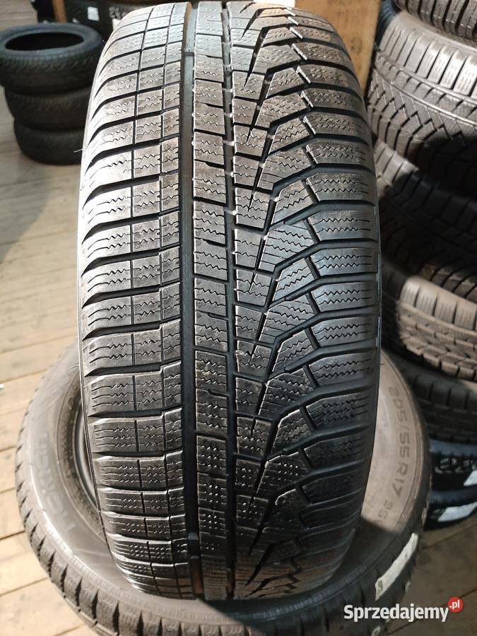 4x Opona UŻYWANA ZIMOWA 20555R17 HANKOOK 119 Zaścianki
