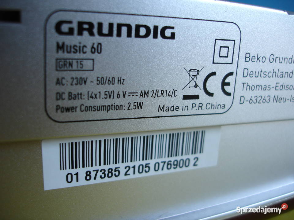 Radio GRUNDIG MUSIC 60 lubuskie