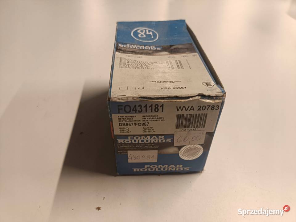 KLOCKI HAMULCOWE Ford Escort MK6 Fiesta MK3 Rudka sprzedam