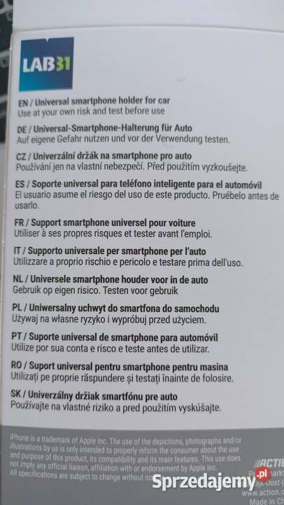 Samochodowy uchwyt na smartfon Lab31 Łódź