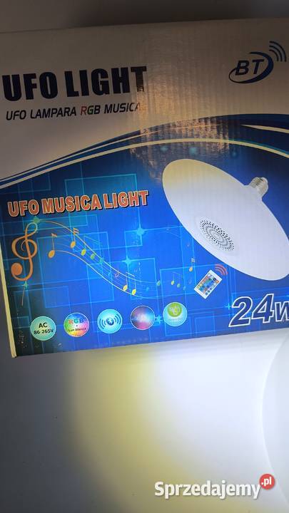 Lampa led RGB z GŁOŚNIKIEM BT Gliwice