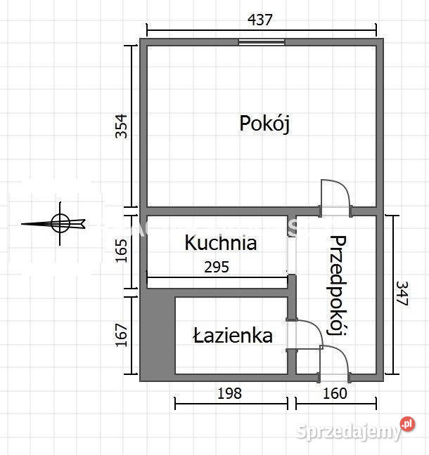 Ogłoszenie mieszkanie Kraków 2837m2 1 pokój