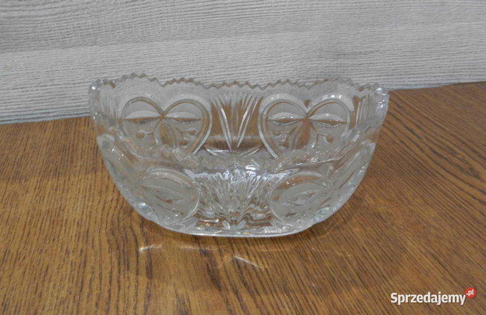 Mała kryształowa misa owocarka salaterka Leżajsk