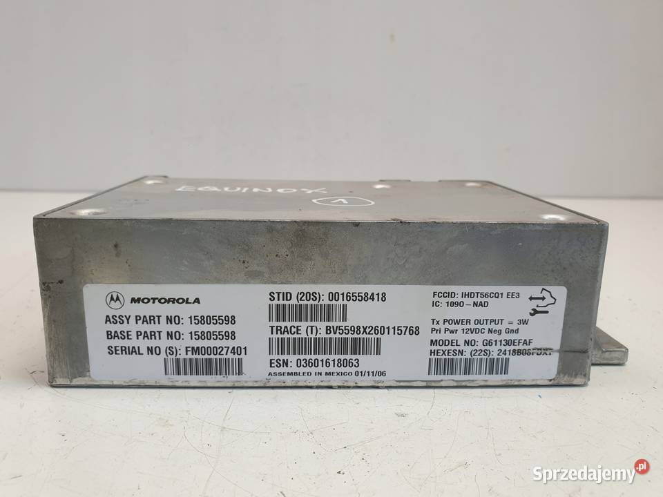 Chevrolet Equinox 34 MODUŁ KOMFORTU 15805598 Rudka