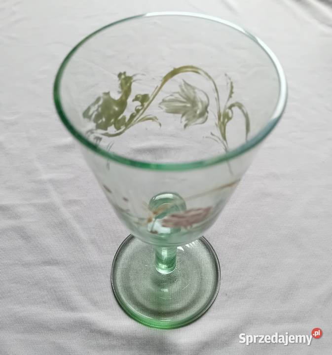 Ręcznie malowany kieliszek do wina Forest Glass Koźminek