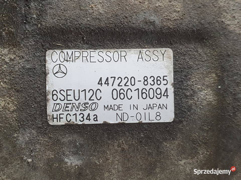 SPRĘŻARKA KLIMATYZACJI Mercedes A KLASA W168 16