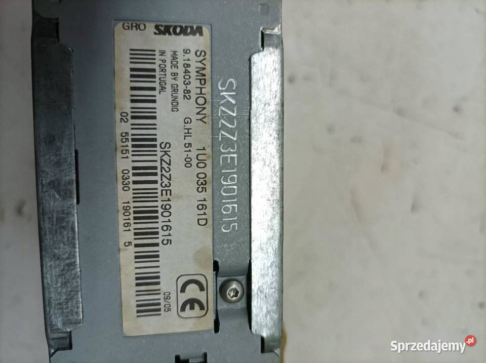 RADIO FABRYCZNE 1U0035161D Skoda Superb I