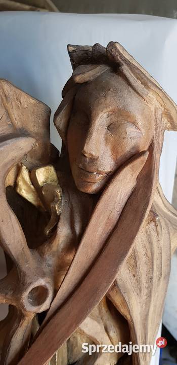 Rzeźba figura Święta Barbara ceramika syg Art warmińsko-mazurskie Orneta sprzedam
