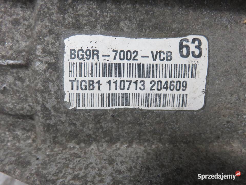 SKRZYNIA BIEGÓW FORD S I 16 EcoBoost BG9R7002VCB Skrzynie biegów manualne