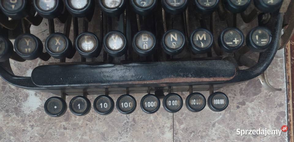 Stara maszyna do pisania gabinetowa Adler model Tczew sprzedam