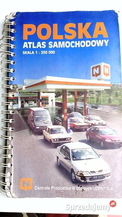 Atlas samochodowy z okresu CPN z prl Wałbrzych