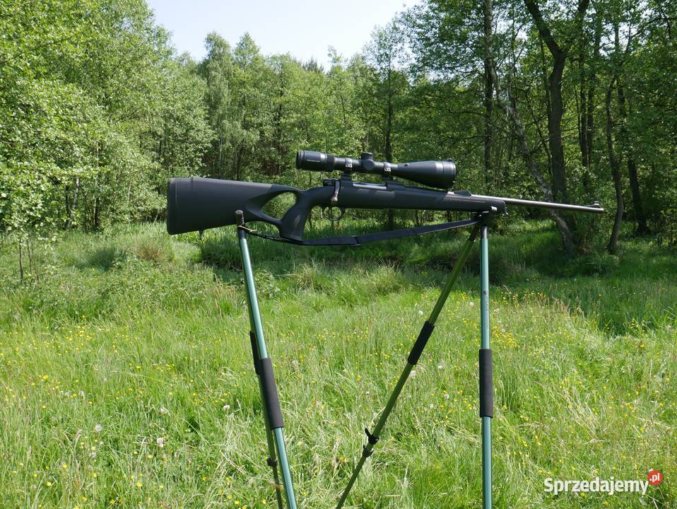 Pastorał myśliwski 4 nogi stabilny pokrowiec