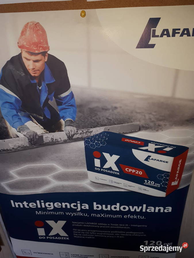 Zaprawa cement iX IX CPP20 Lafarge do posadzek Będków