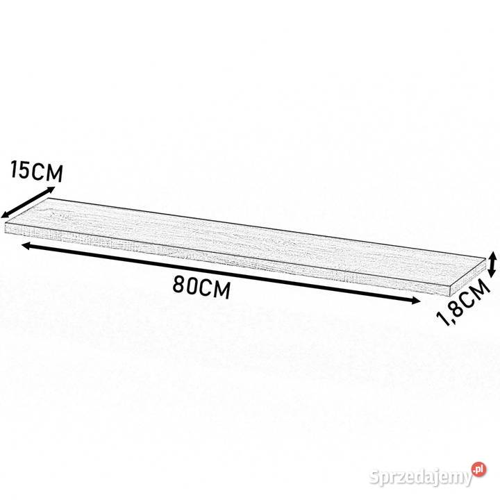 Półka Wisząca Ścienna Na Książki Dzieci Czarna warmińsko-mazurskie