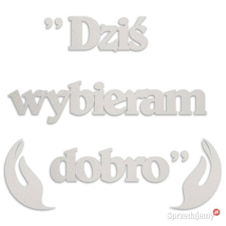 Dziś Wybieram Dobro Napis 3D Wielki Post Kościół Dębna
