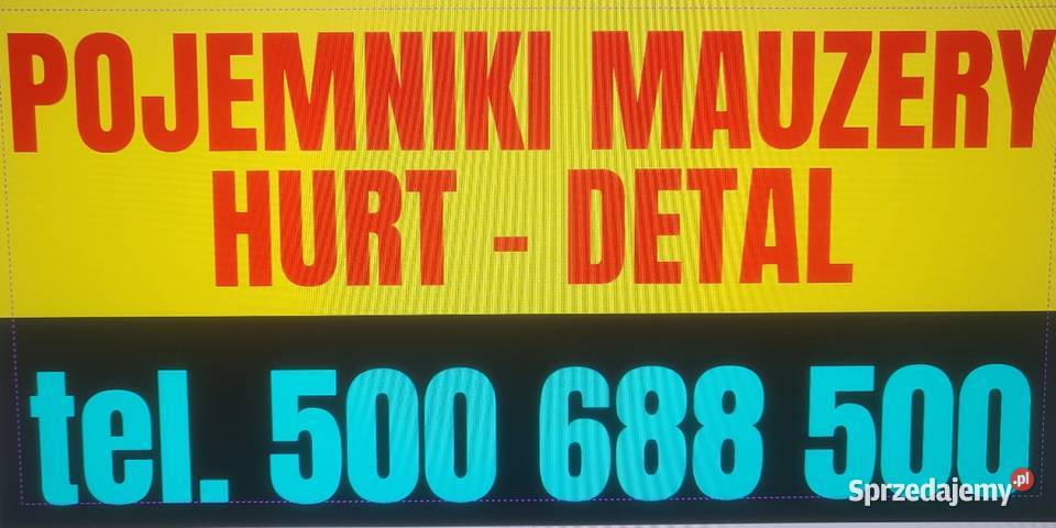 Mauzer 1000l nowy paletopojemnik beczka Skała