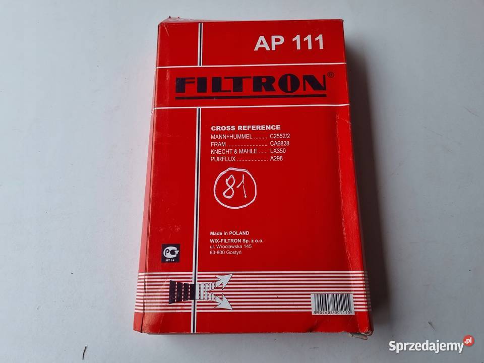 FILTR POWIETRZA Mazda 323 III IV 626 III MX5 I Powietrza Rudka