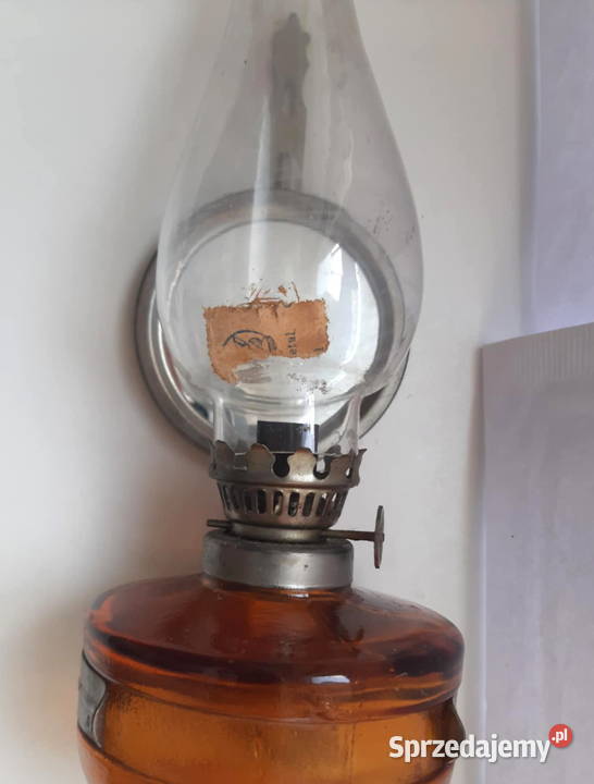 Stara PRLowska lampa naftowa produkcji polskiej Łódź