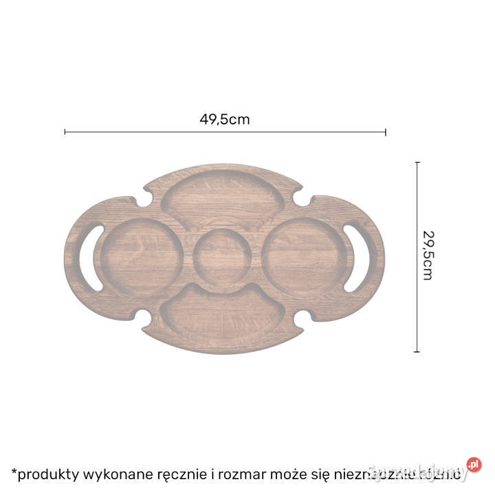 STOLIK DO WINA Owalny stoliczek do wina 3 jasny małopolskie Skawina