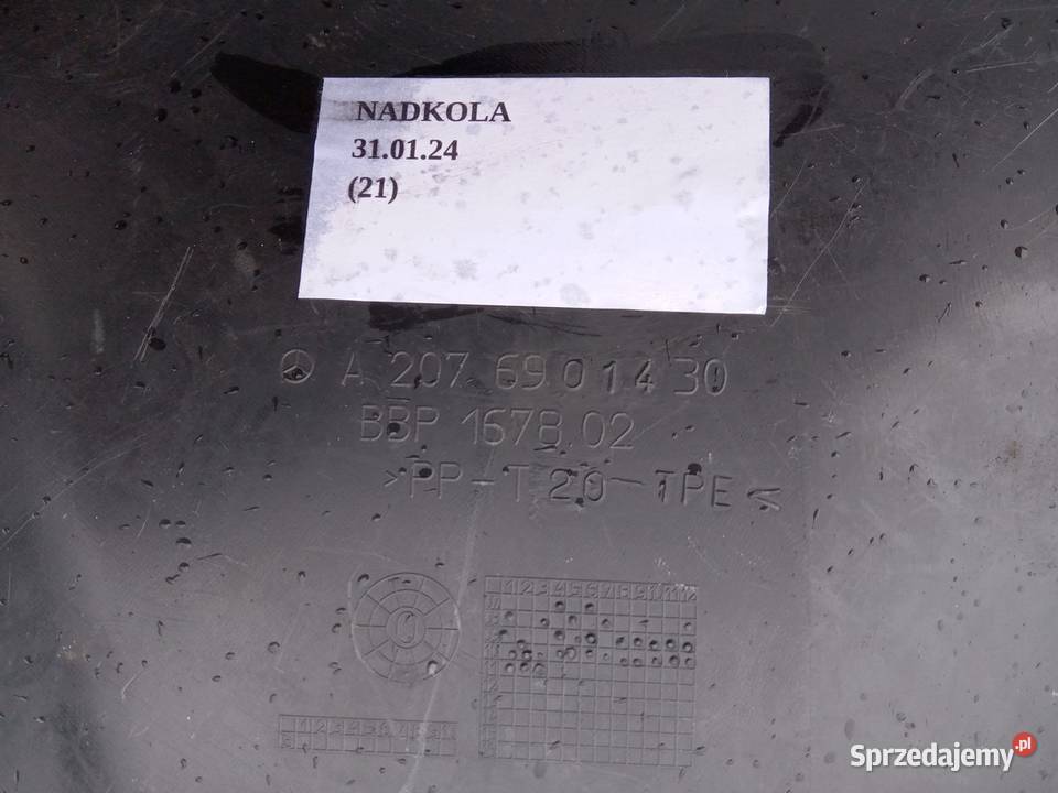 NADKOLE PRAWY PRZÓD CZĘŚĆ TYLNA MERCEDES E COUPE Nowy Tomyśl sprzedam