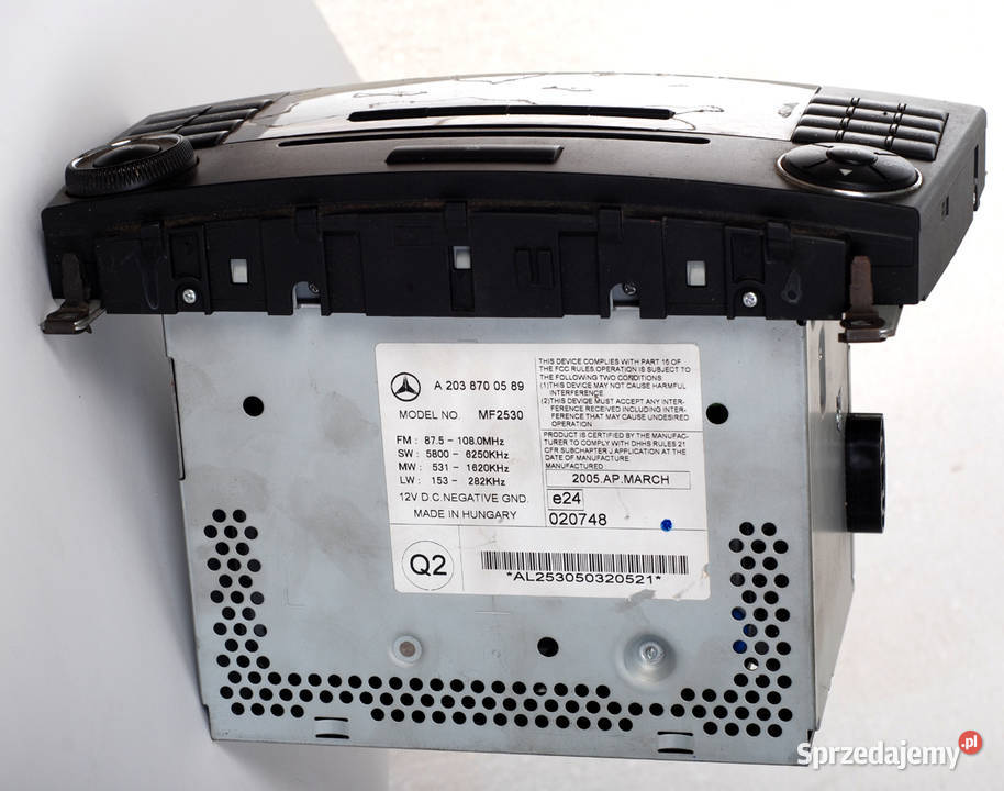 Radio CD Mercedes C 203 Barlinek