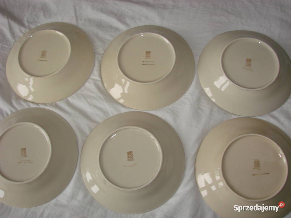 Włocławek fajansowy talerz obiadowy PRL