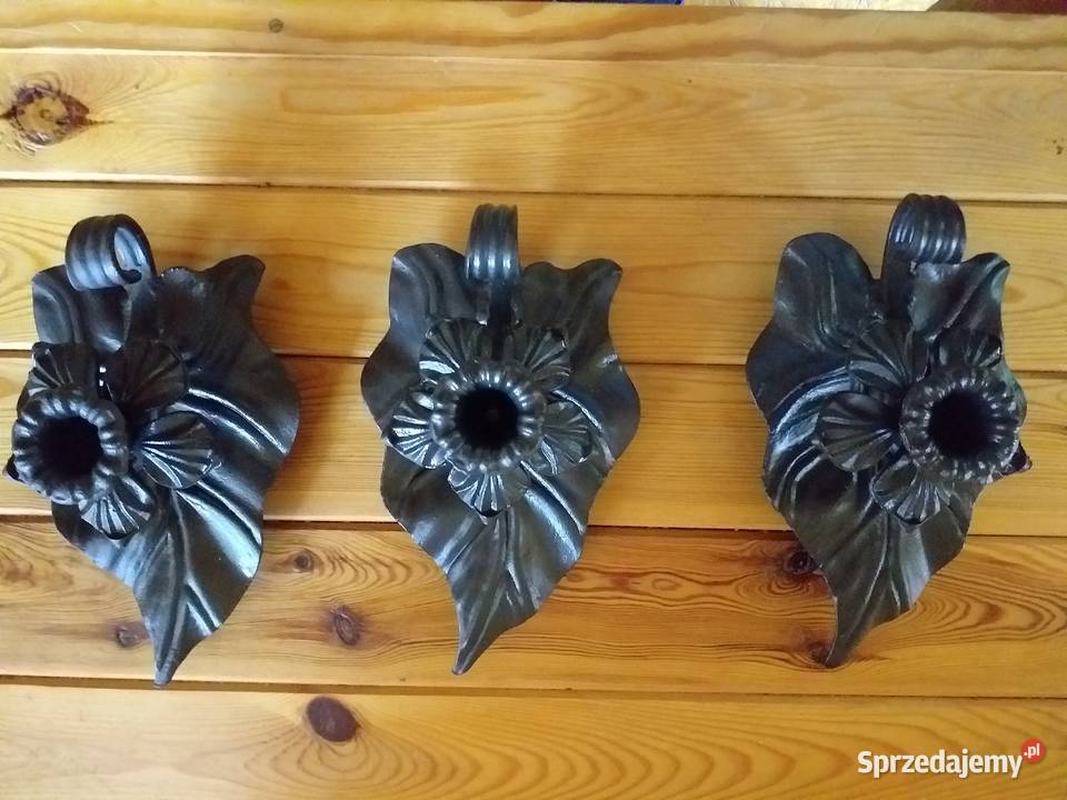 Świeczniki wykonane ręcznie odcienie szarości Gdańsk