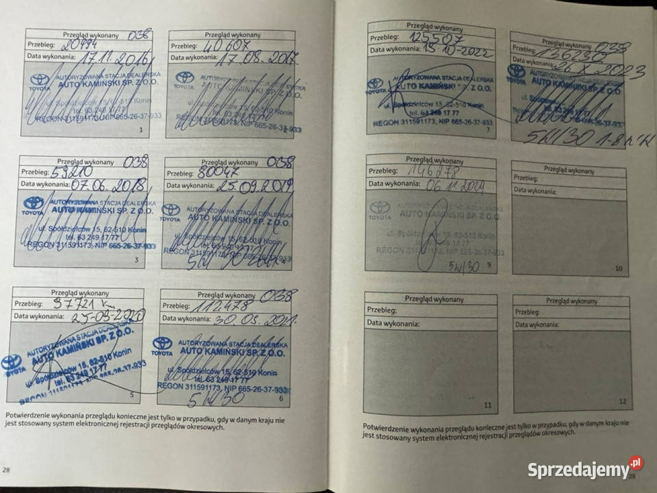 Toyota Avensis Pisemna Gwarancja 12 miesięcy III wielkopolskie Konin