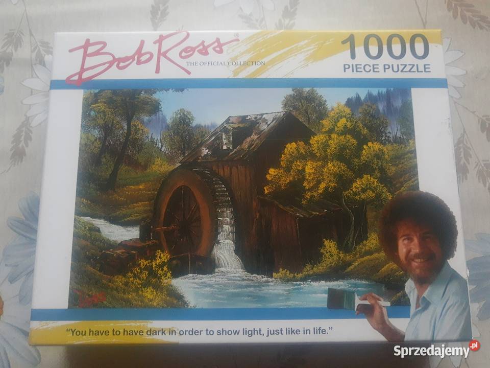 Puzzle 1000 elementów Bob Ross nowe ciekawa Karczmiska Pierwsze