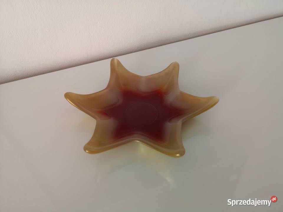 Paterka gwiazda vintage Porcelana i szkło Toruń
