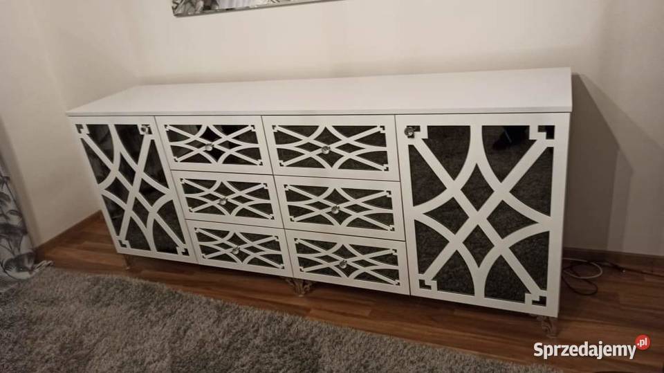 Komoda Glamour 220 ornamenty 6 szuflad nogi Nowy Sącz