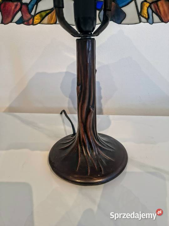 Lampa witrażowa stołowa nocna biurowa Tiffany Zaręba