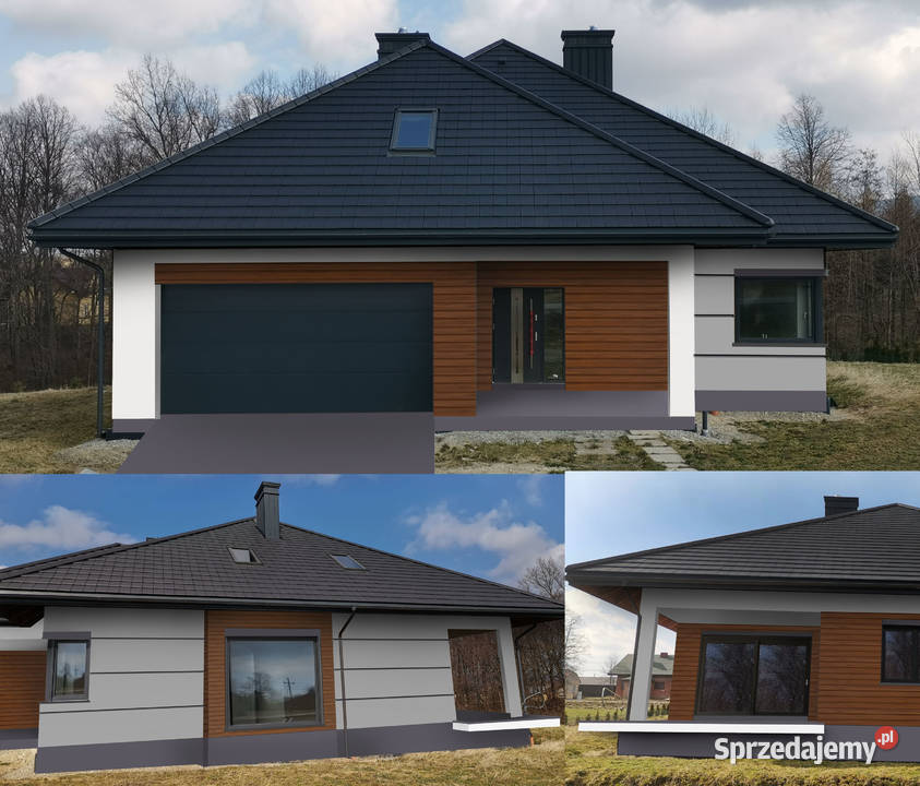 Projekt elewacji domu 3 sciany mazowieckie Warszawa sprzedam