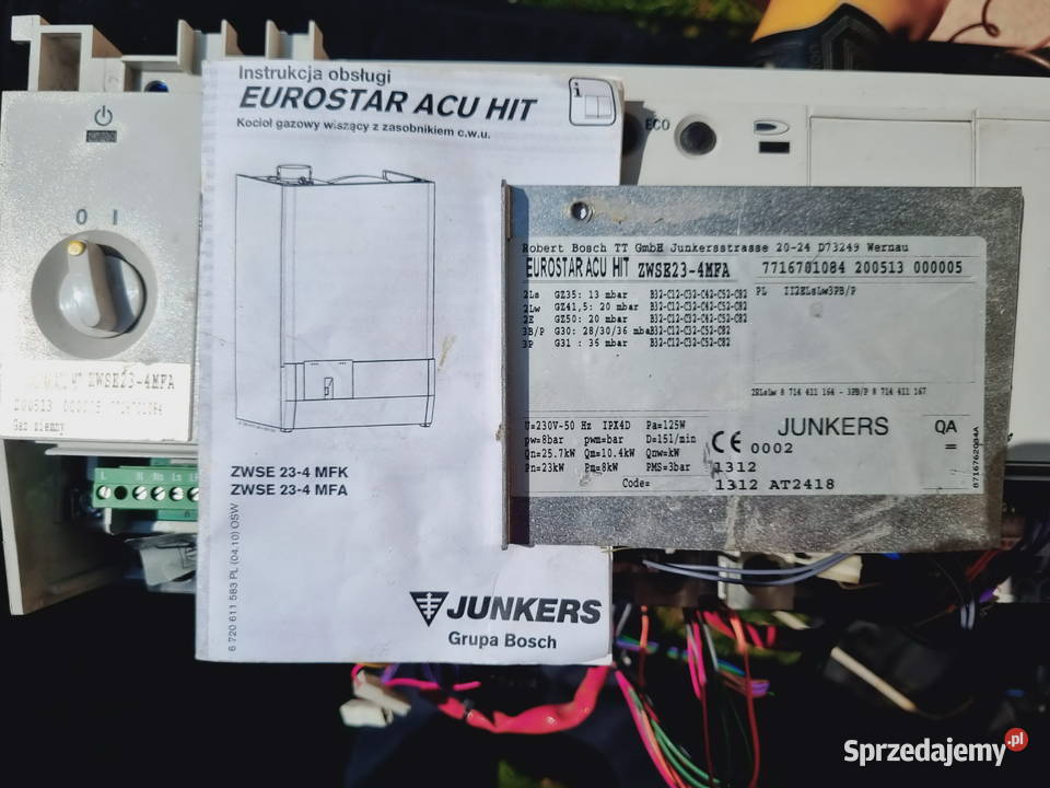 Części z demontażu JUNKERS EUROSTAR ZWSE23 4MFA dolnośląskie Wrocław