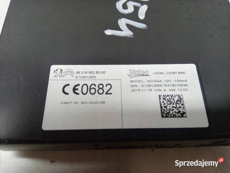 MODUŁ 9801695280 Citroen C4 Picasso II 2013 Rok produkcji 2016 świętokrzyskie