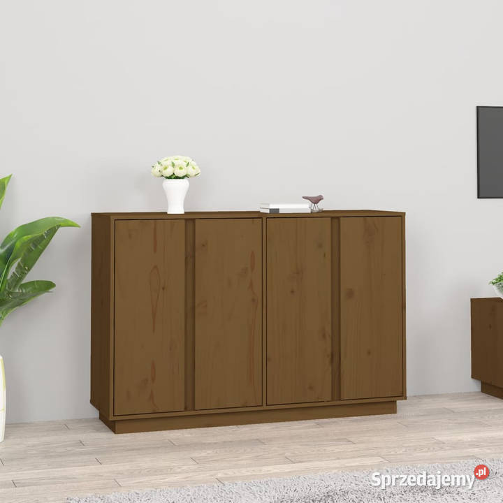 Szafka miodowy brąz 120x35x80 lite drewno Warszawa sprzedam