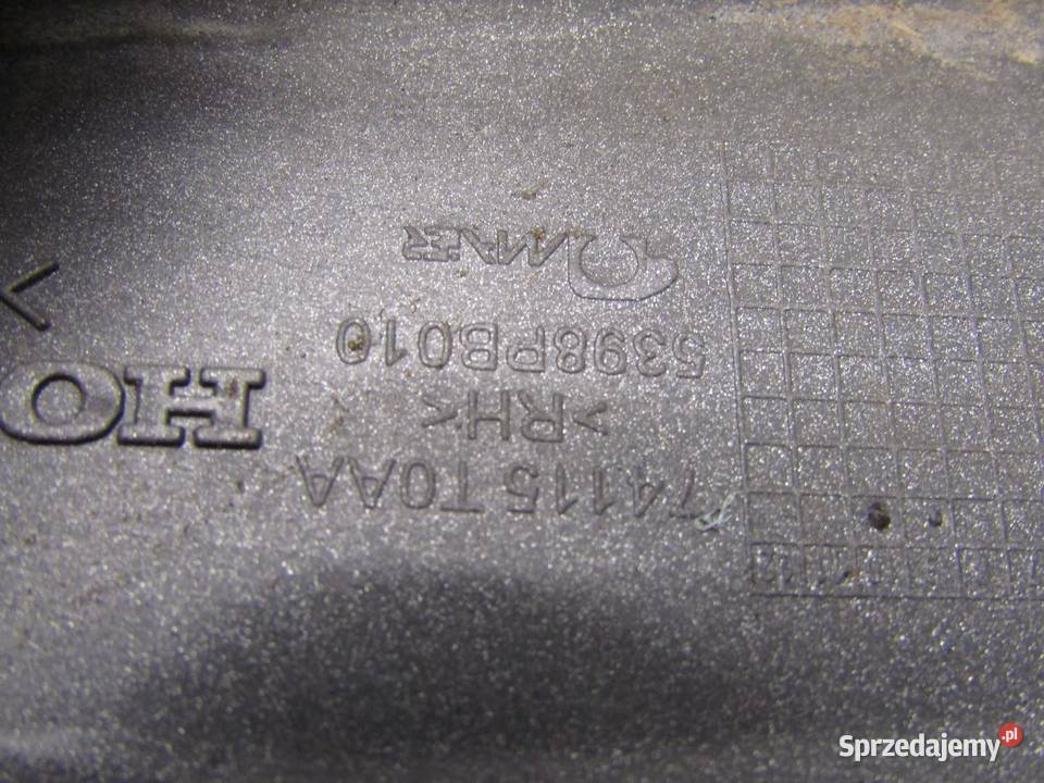 NAKŁADKA LISTWA BŁOTNIKA PRAWY PRZÓD HONDA CRV sprzedam